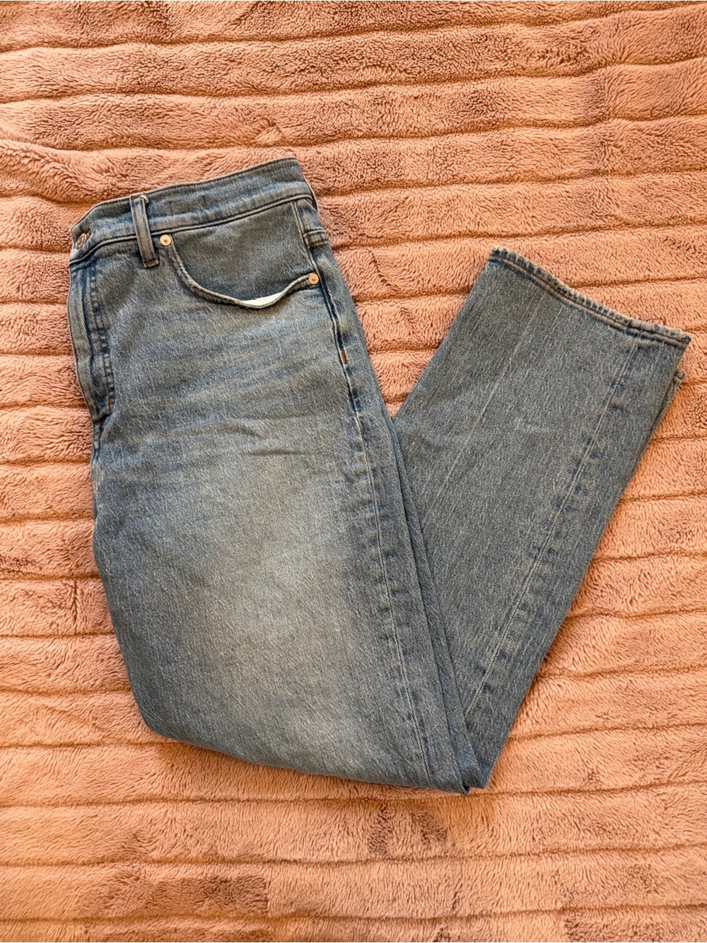 Madewell women’s blue 90’s straight jeans SIZE 31